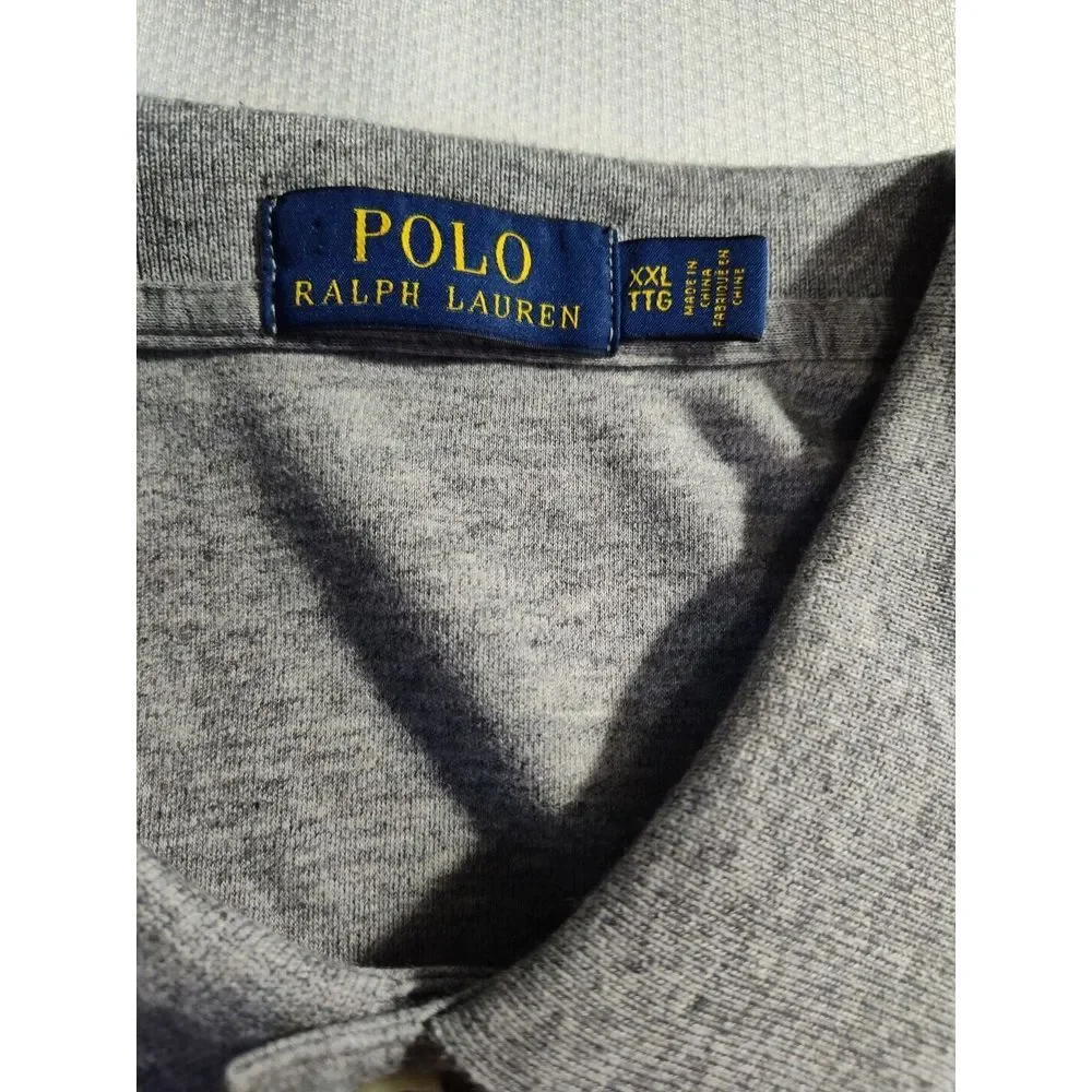 Ralph Lauren Performance Polo Shirt Mens XXL Gray Classic Fit 739
